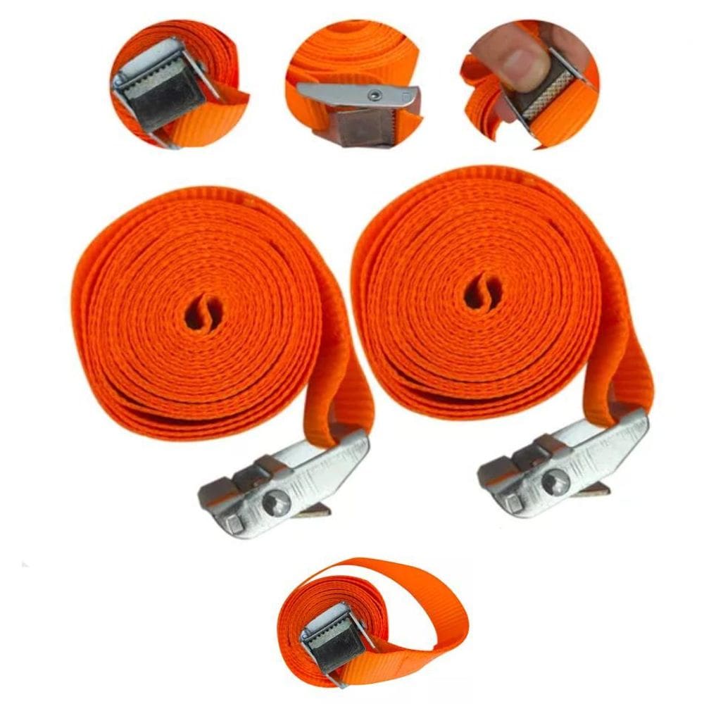 Kit 2 Cinta Amarrar Carga Sem Catraca Fita Para Amarração