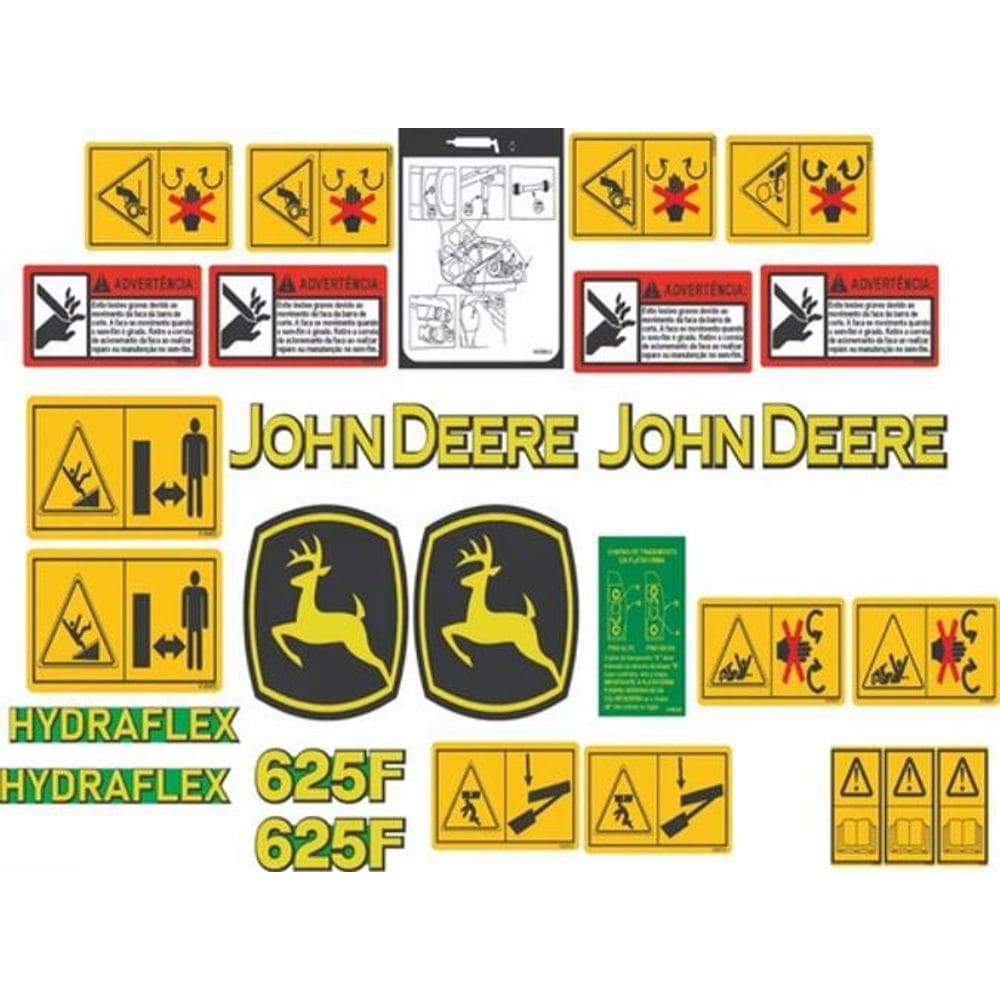 Kit Adesivos John Deere 625F Hidraflex