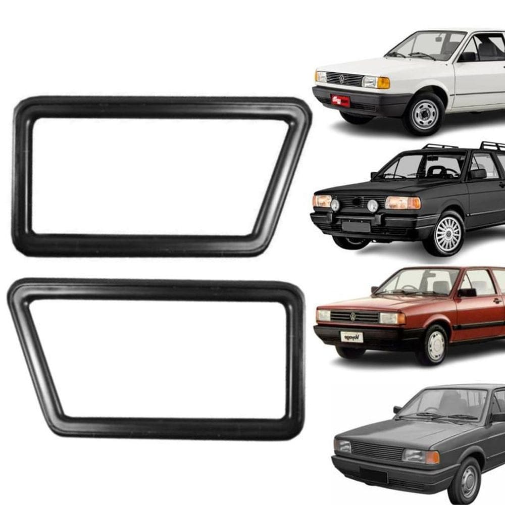 Par Moldura Maçaneta Interna Gol Voyage Parati Saveiro 87-94