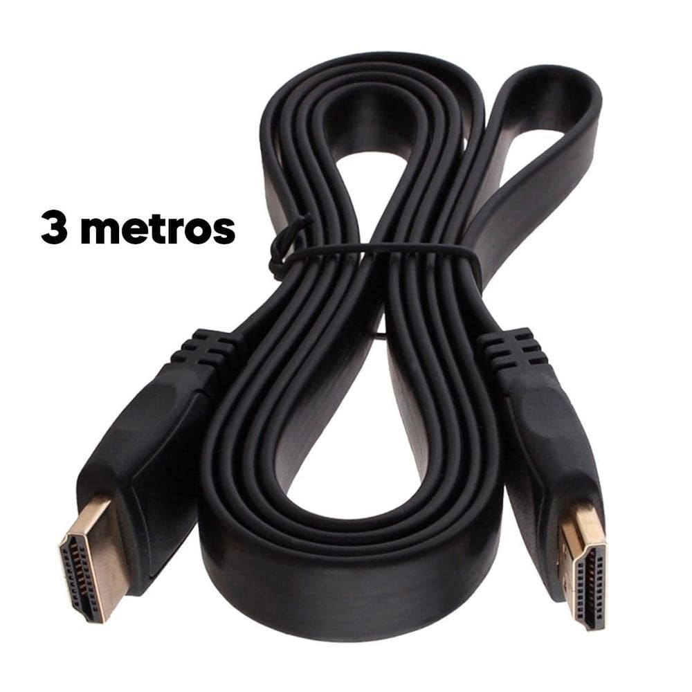 Cabo Hdmi 3 Metros 4K Hd Full Hd 3D Ideal Para Escritório