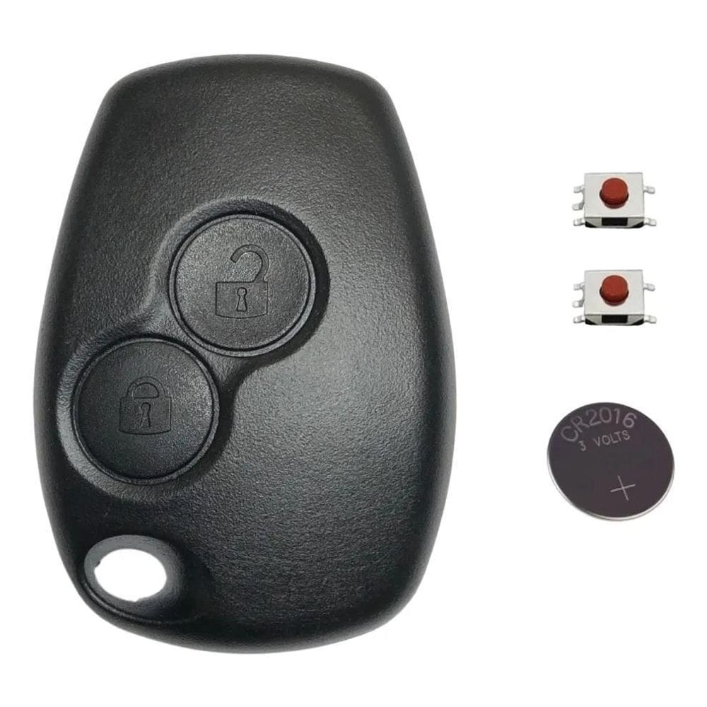 2X Kit Capa Chave Sandero Logan Duster Clio 2014 2