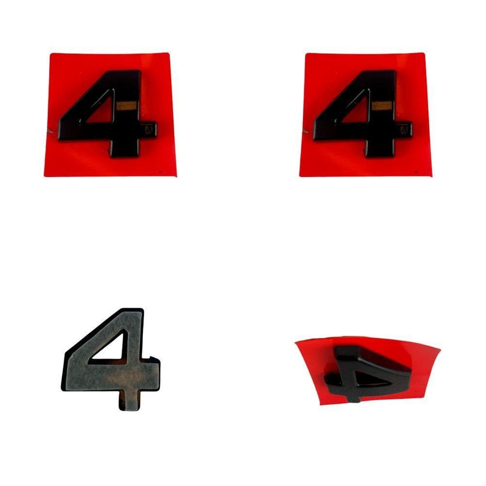 Número 4 Adesivo De Emblema Letreiro Carro Moto Caminhão