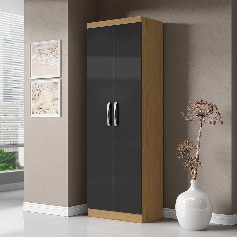 Armário Multiuso 170cm Lavanderia 2 Portas Folly Atacama-grafite A09 - D`rossi