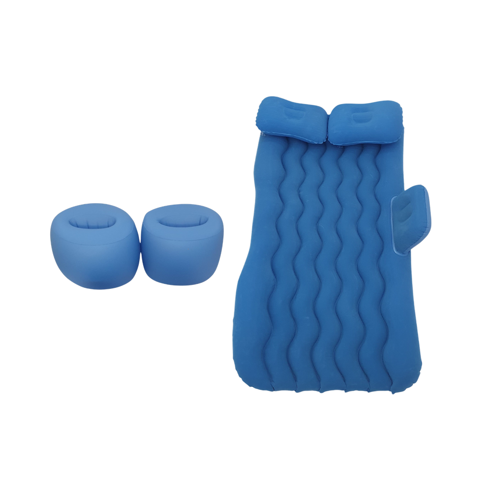 Cama Inflável Colchão Carro Veicular Viagem Azul Resistente