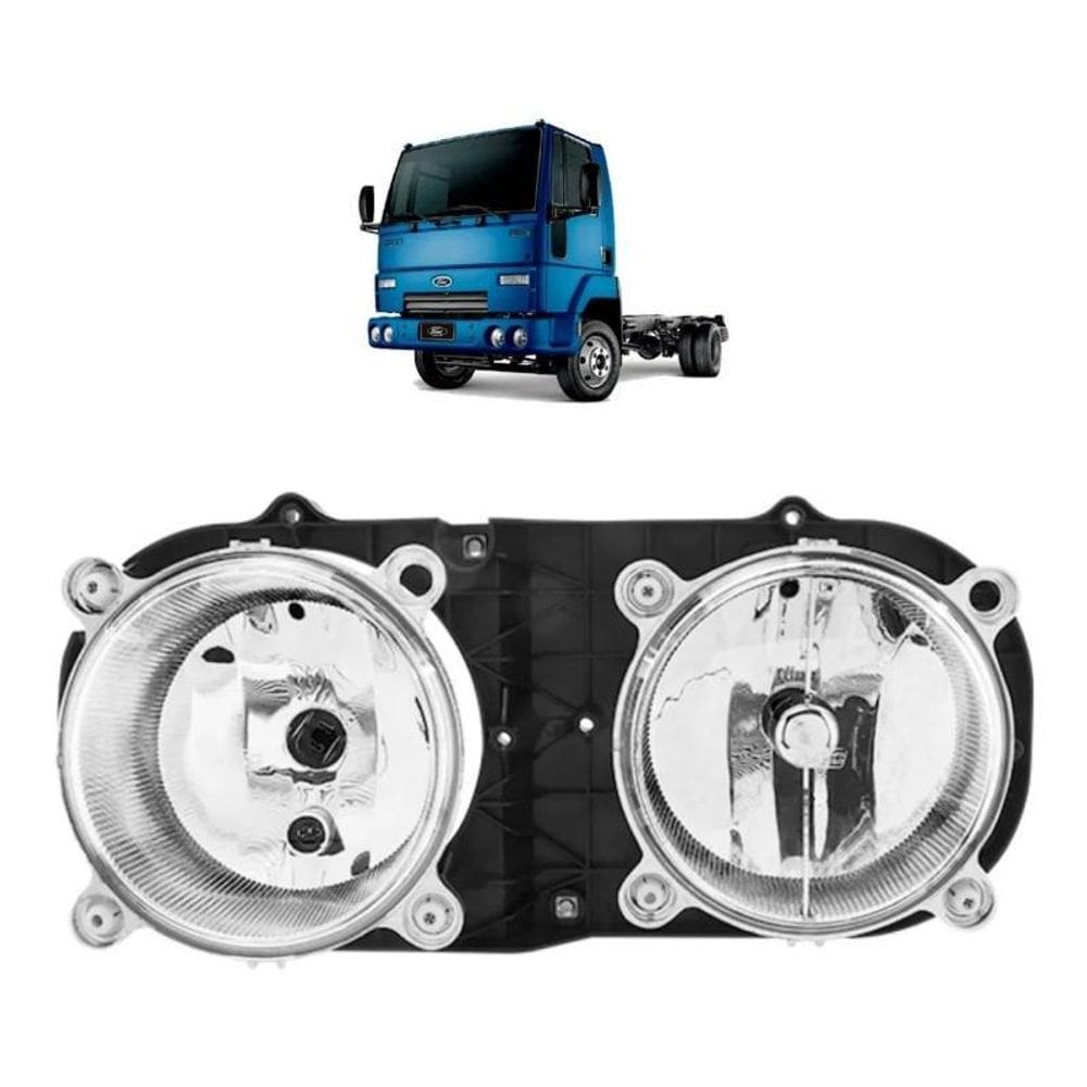 Par Farol Duplo H7 Ford Cargo 2006 A 2011 Diagonal - Le
