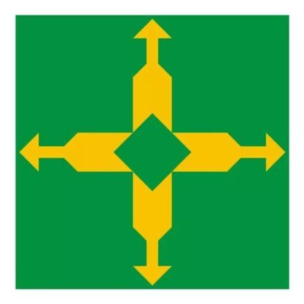 Adesivo Bandeira Distrito Federal Resinado 4X6Cm Bd24