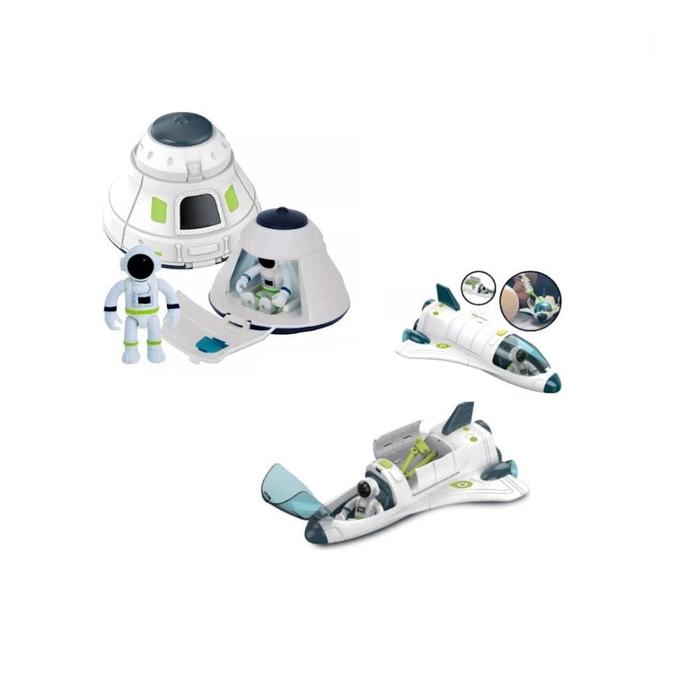 Kit Brinquedo Astronauta Nave Espacial E Foguete Boneco