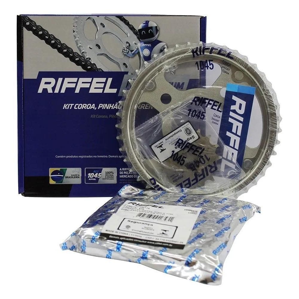 2X Kit Relação Riffel Start Cg 150 Fan 150 Titan 150 Titaniu