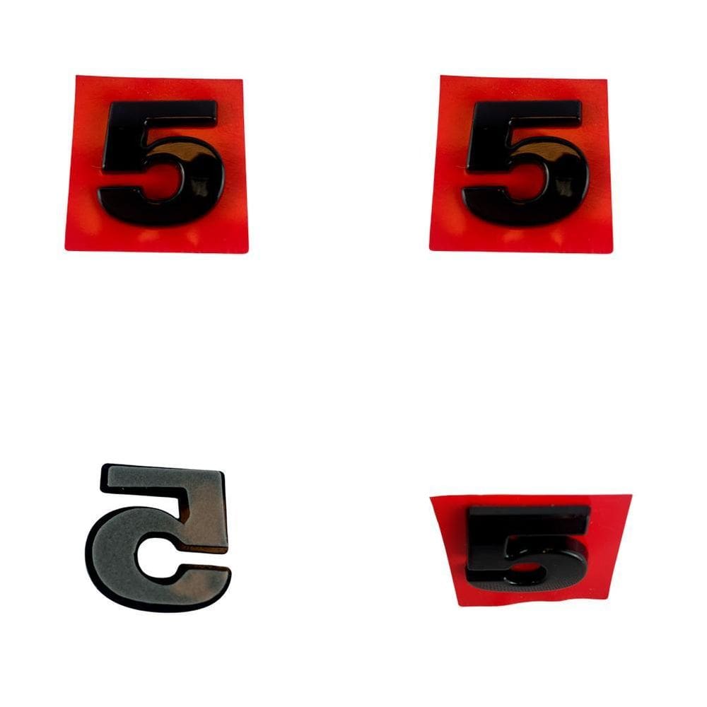 Número 5 Adesivo De Emblema Letreiro Carro Moto Caminhão