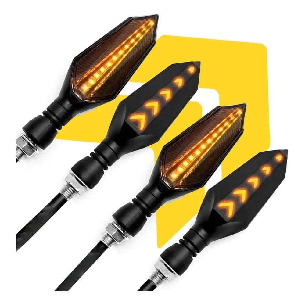 2X Kit 4 Pisca Seta Twister Bros Xre300 Titan Fan125 Sequenc