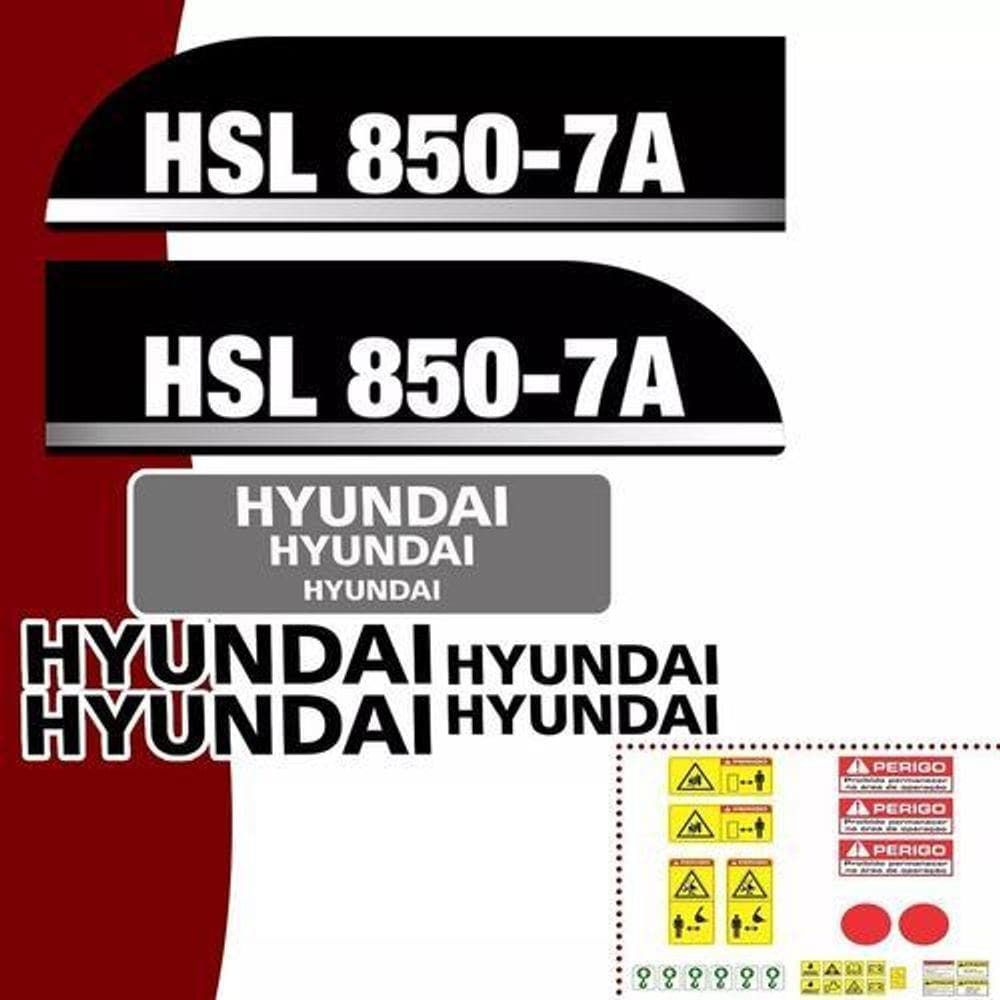 Kit Adesivos - Hyundai Hsl 850-7A