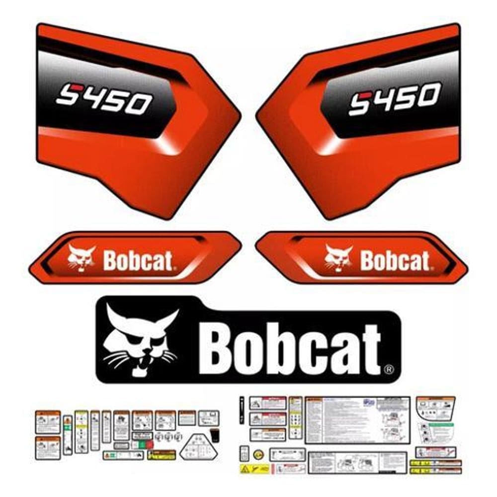 Adesivos Faixa Mini Carregadeira Bobcat S450 2020 Etiquetas