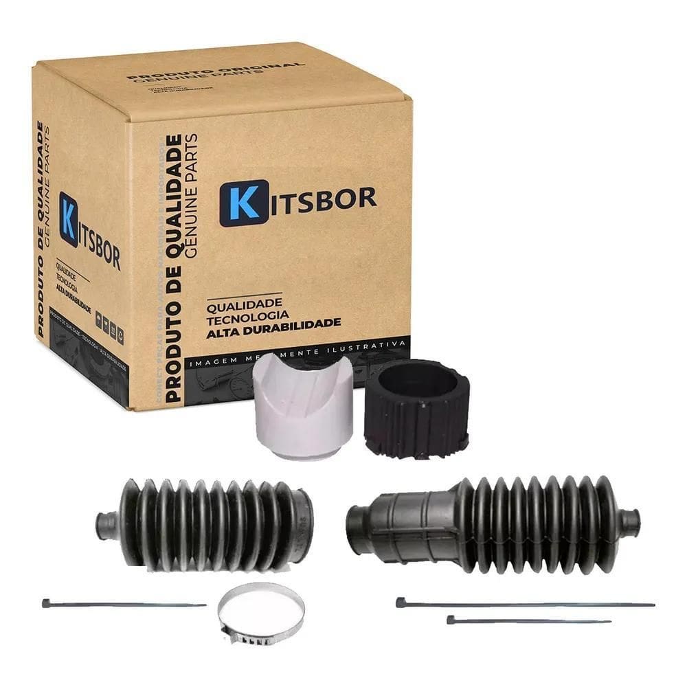 2X Kit Coifas E Buchas Caixa Direcao Uno Premio Elba 85 A 20