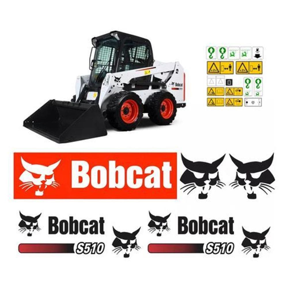Kit Adesivos Bobcat S510 Para Mini Carregadeira