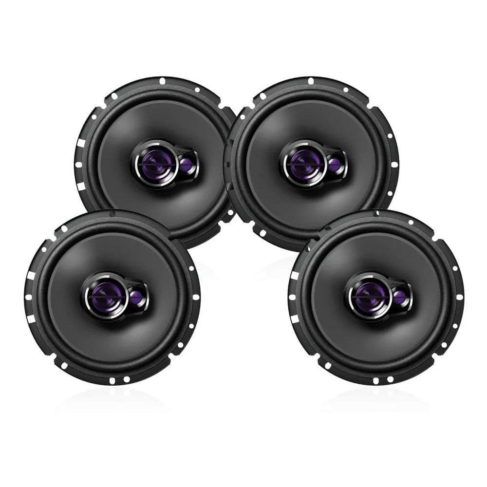 2X Alto Falante Pioneer Ts-1760Br Triaxial 6X6 4 Peças 200W