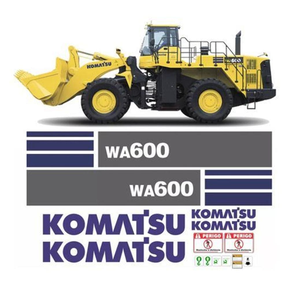 Kit Adesivos Komatsu Wa600
