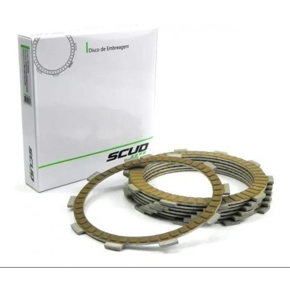 2X Disco Embreagem Scud Titan160 Nxr Bros 160 Xre190 Titan 1