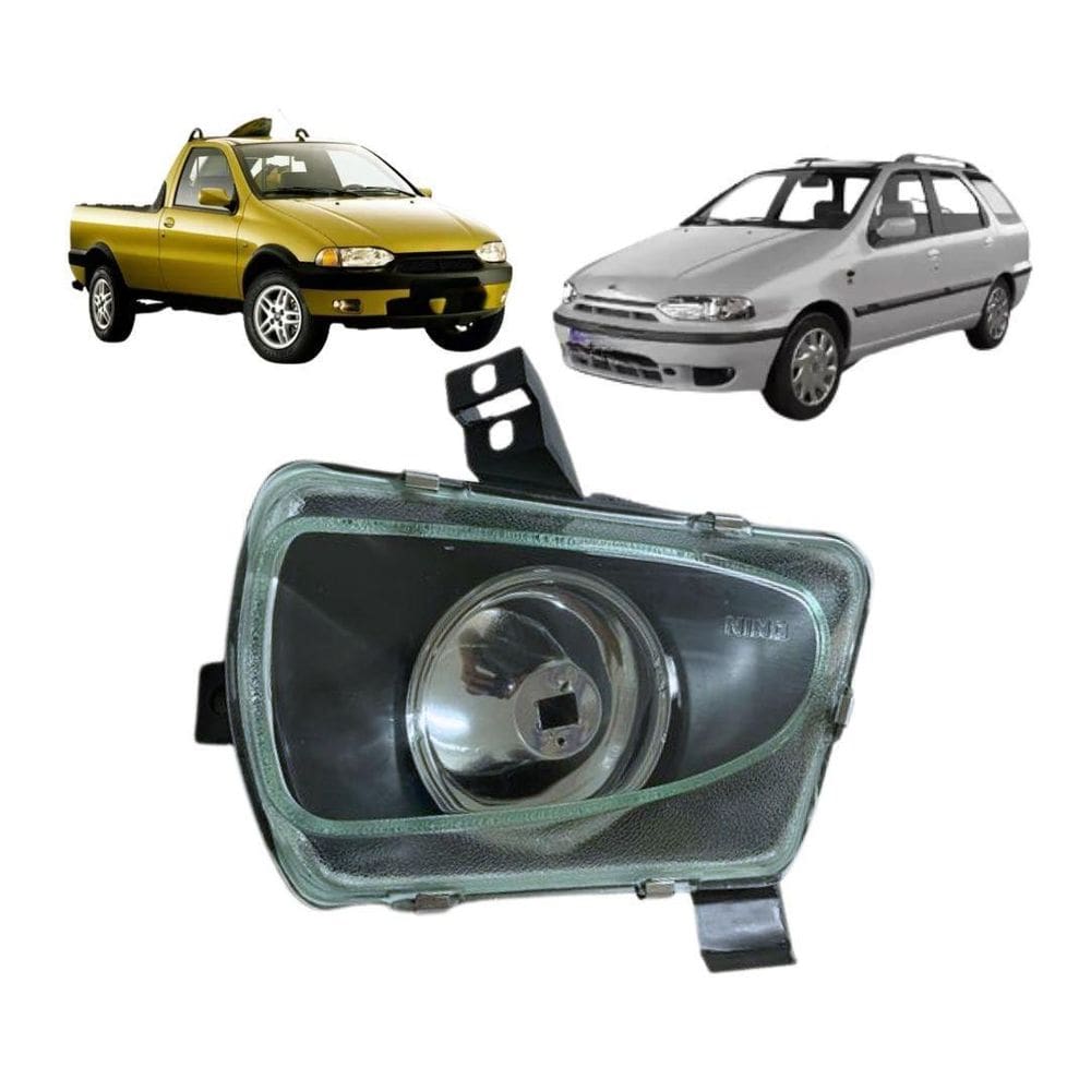 Farol Milha Para Strada Palio Weekend 1996 A 2000 Vidro Le