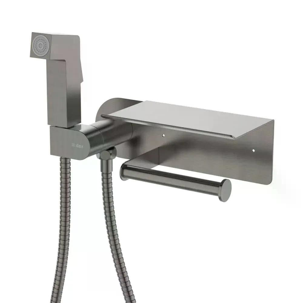 Ducha Higiênica Dax C/Papeleira Tamisa Cinza Dax-1985-tm-gr