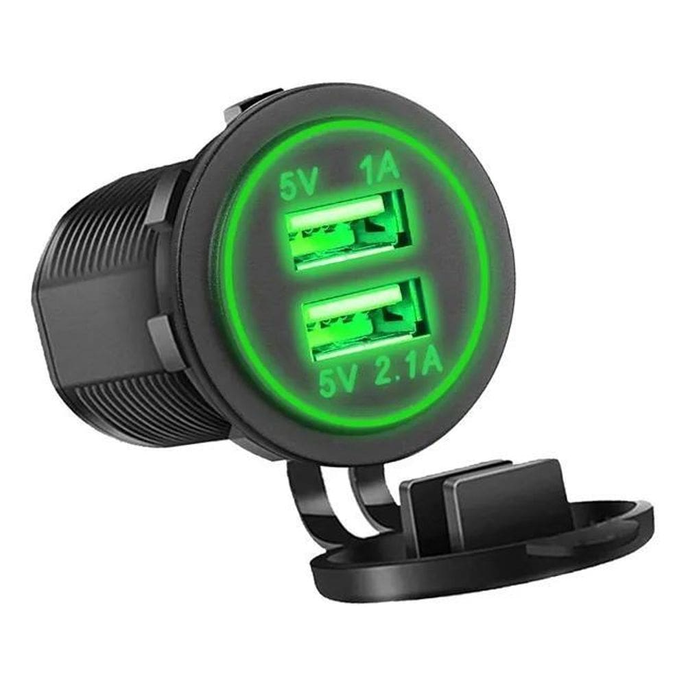 2X Tomada Usb Turbo Encaixe Acendedor P/Carro 2 Saídas 3.1Av
