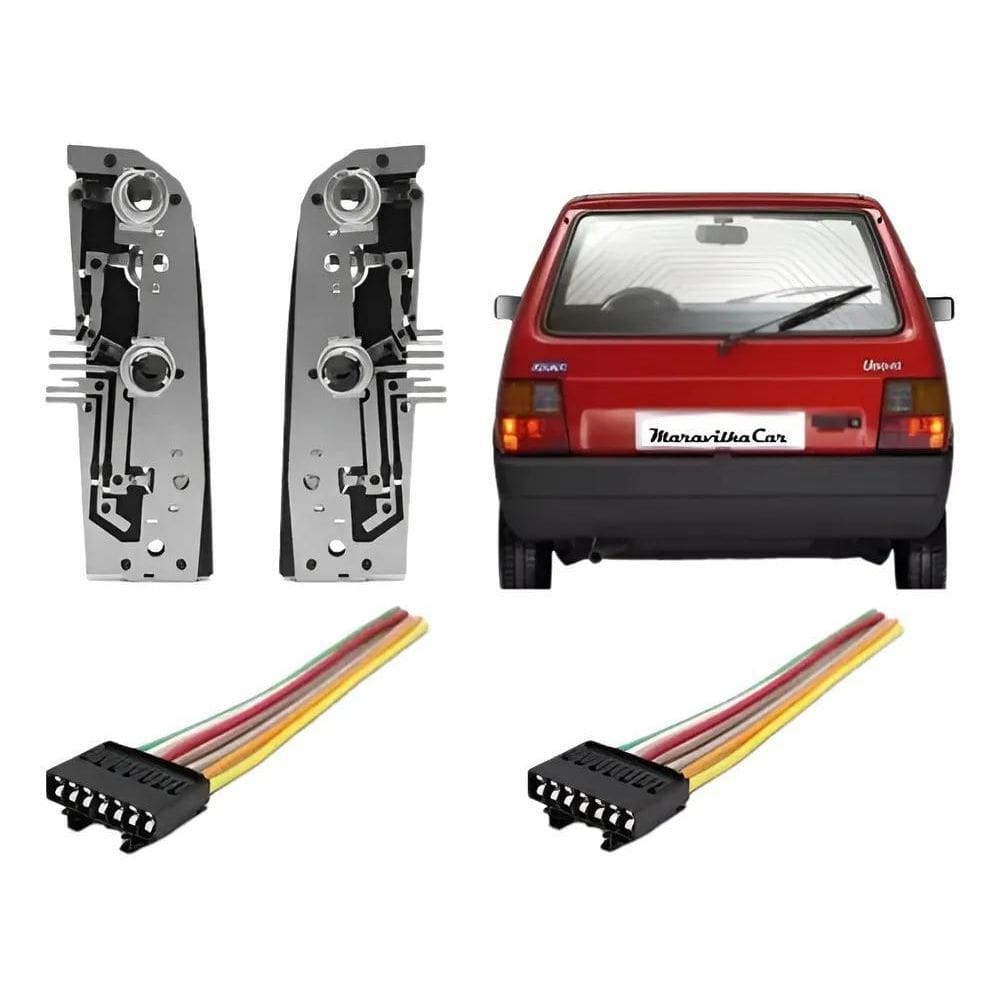 Kit Par Circuito Uno + Chicote 84 96 97 98 99 00 01 02 03 04