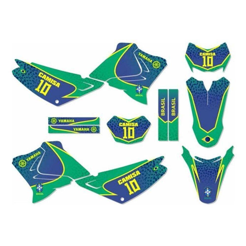 Kit Adesivo Moto Cross Trilha Yh Xtz 125 Copa Brasil Lm285