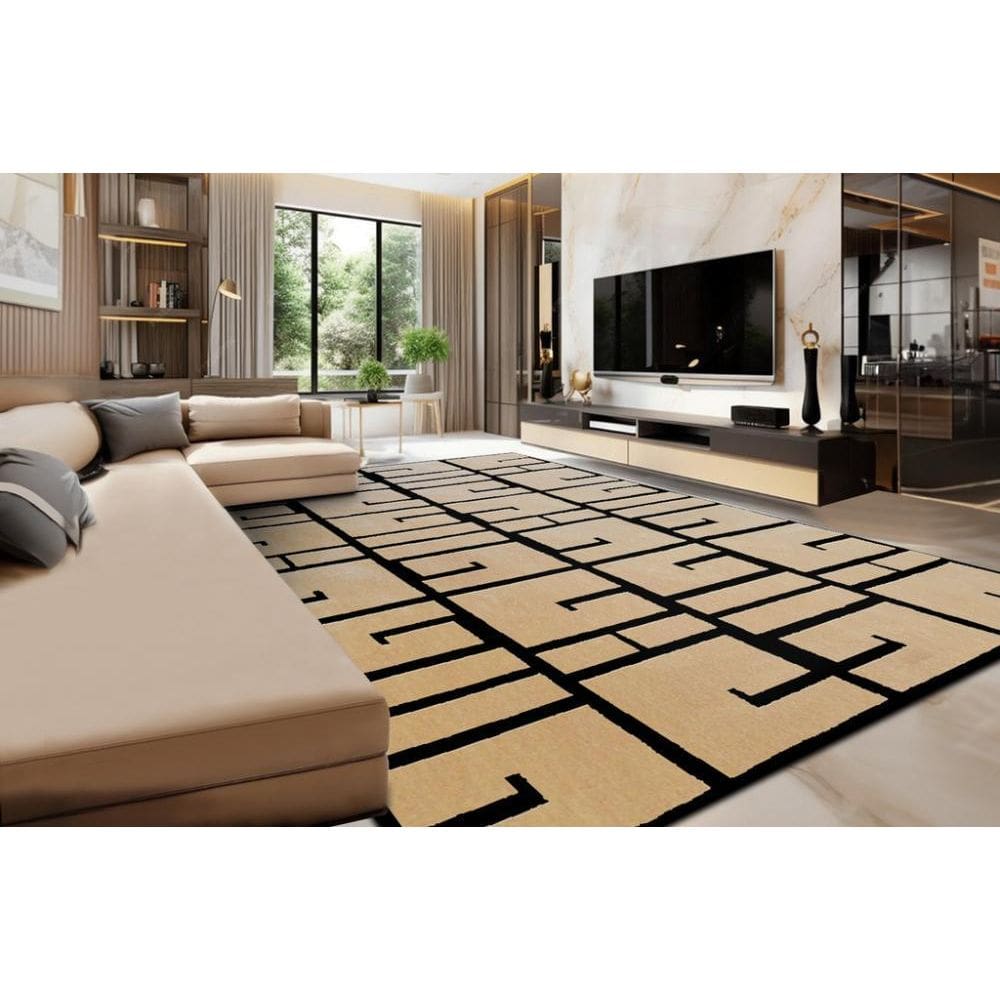 Mega Tapete Marbella Elite Cyclone Black Otelo 250X350 Cm