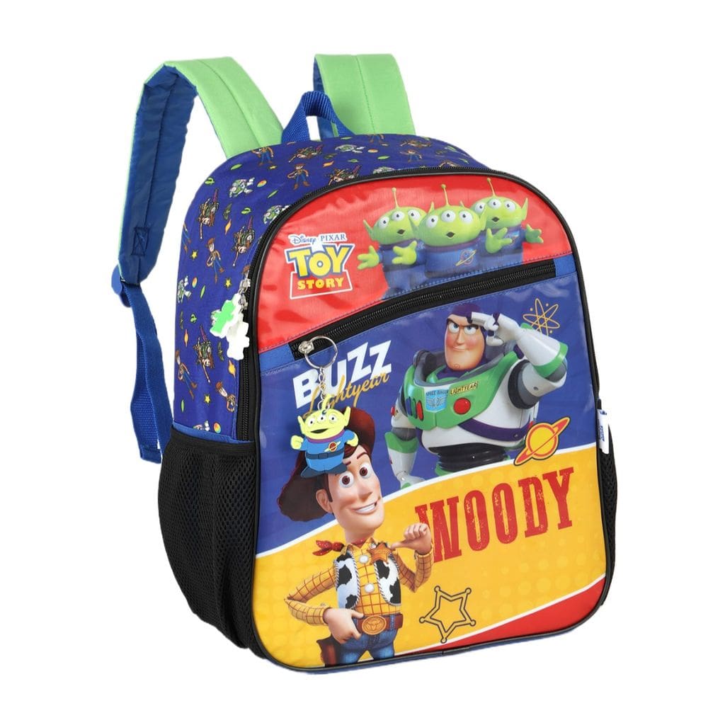 Mochila Costas Alça Luxcel Toy Story Preto Escolar Menino