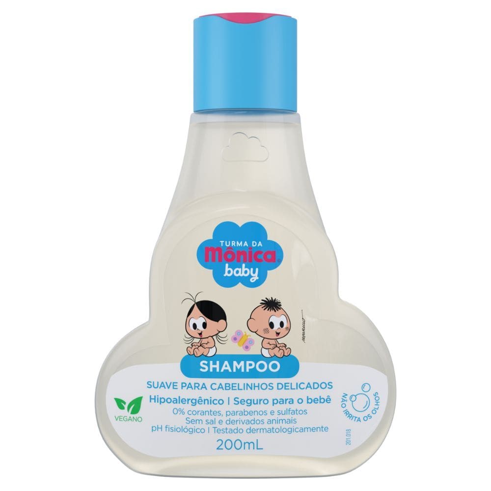 Shampoo Turma da Mônica Baby Suave para Cabelinhos Delicados 200ml