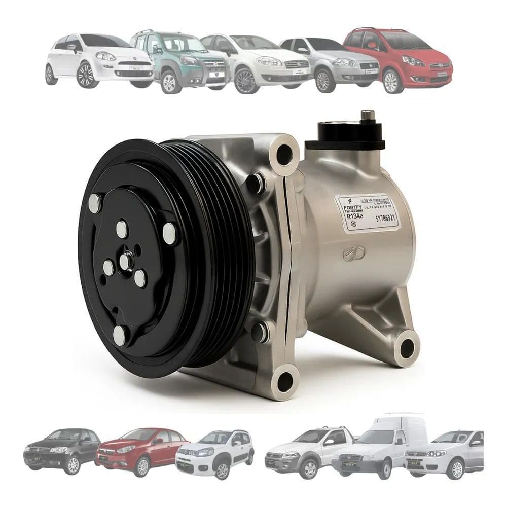 2X Compressor Fiat Palio Fire 2006 Até 2014 Uno Siena Mobi