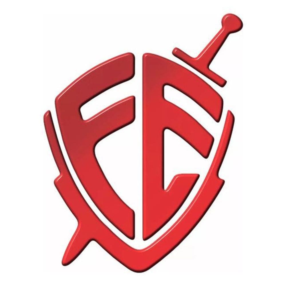 Adesivo Escudo Da Fé Em Alto Relevo Vermelho Caminhão Res11