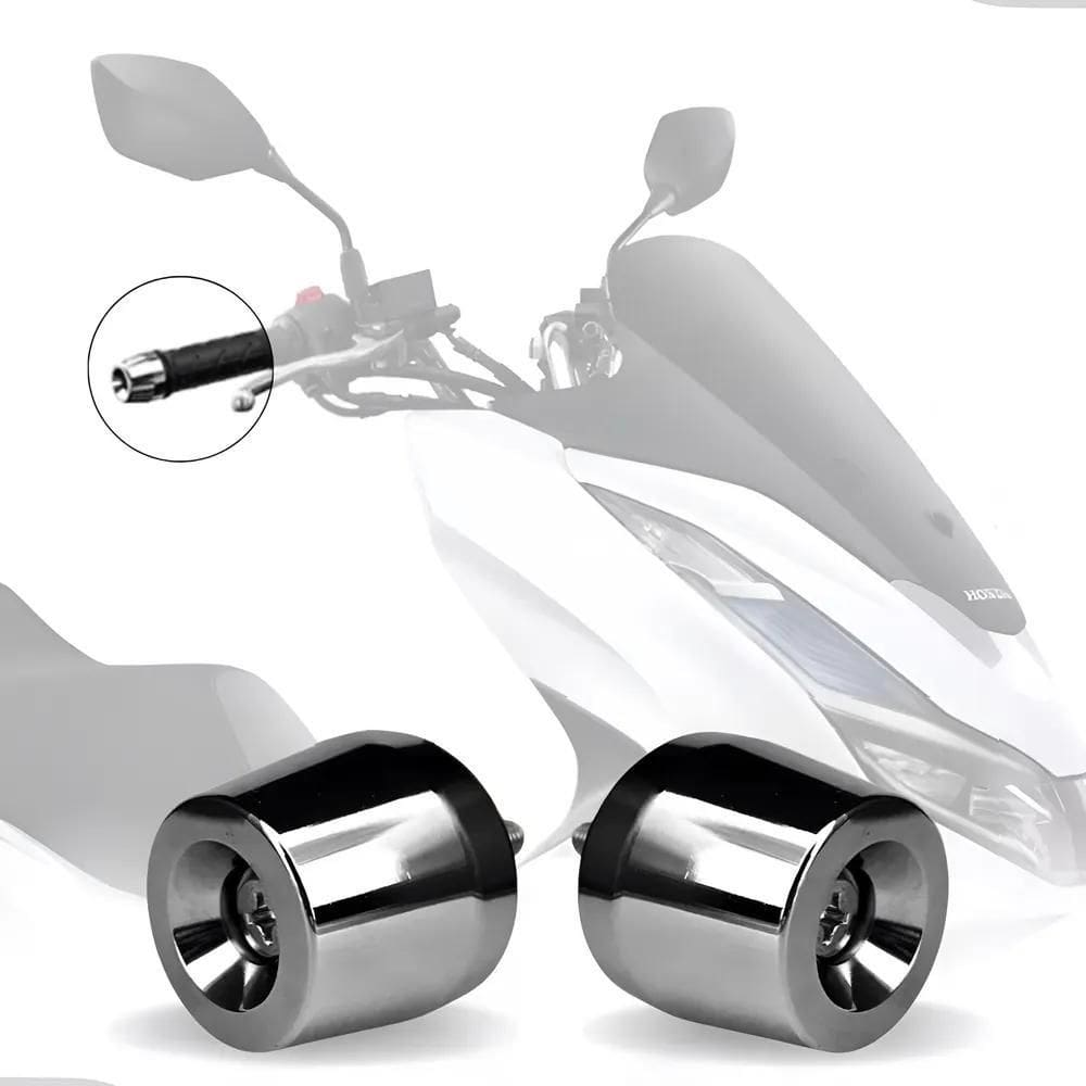 2X Par Peso De Guidao Pezinho Pcx 150 Titan Cromado Universa