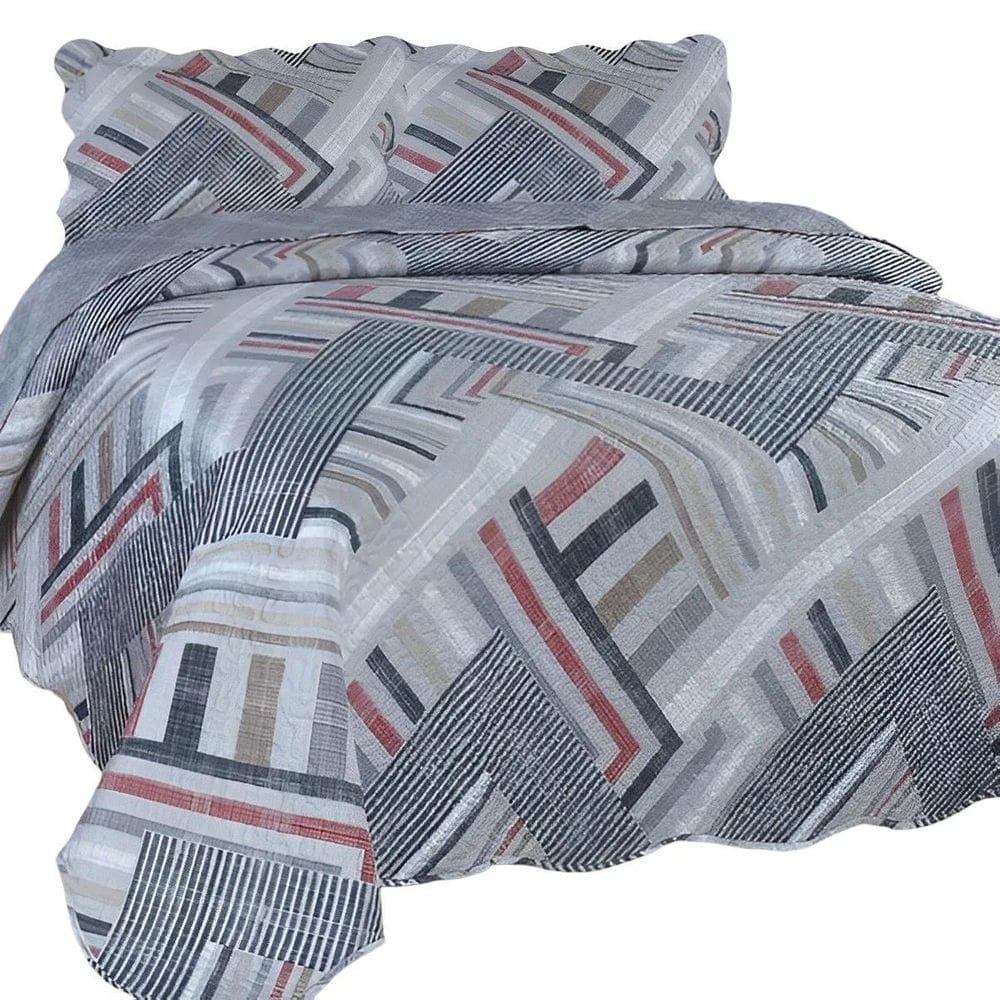 Colcha Ultrassonic Dupla Face Estampa Queen 240X260Cm Olinda