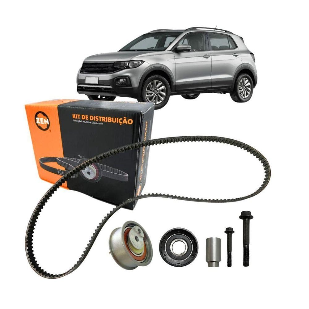 Kit Polia Tensor Correia Dentada Para Tcross 1.0 Tsi Após 18