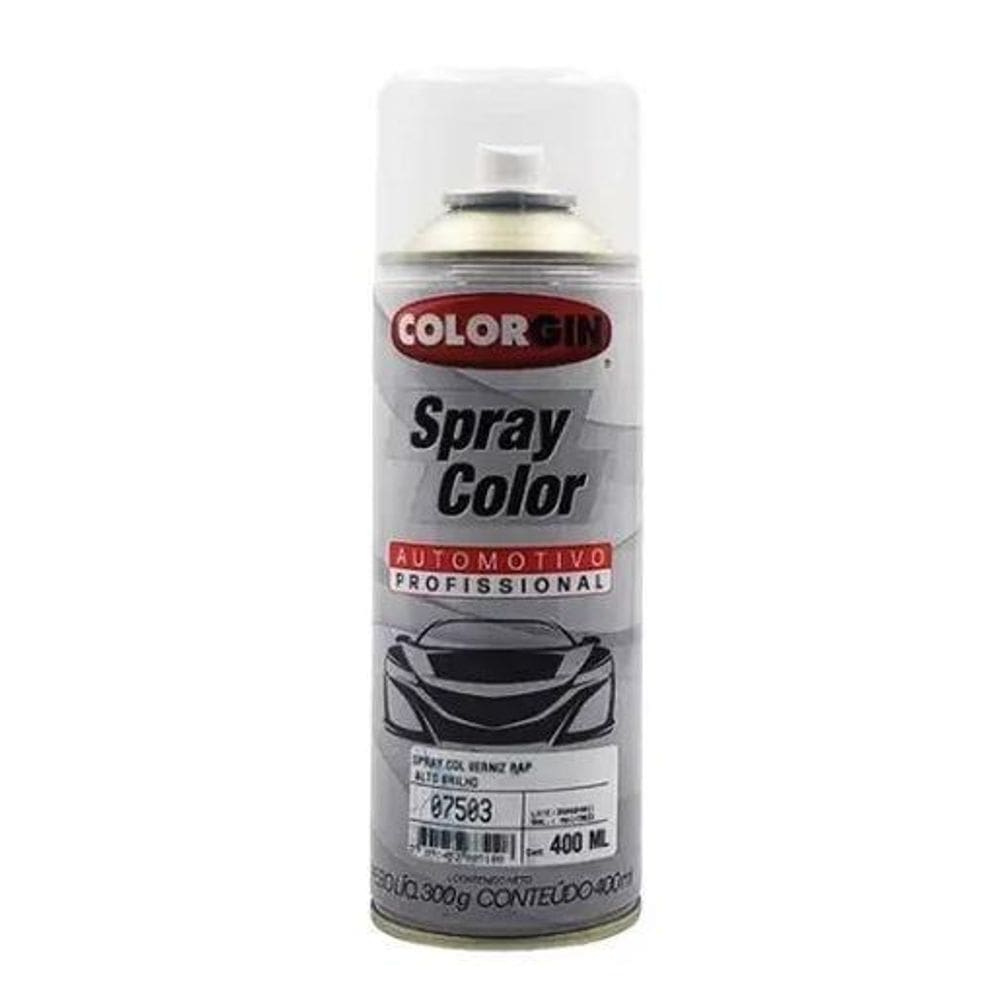 Colorgin Spray Col Verniz Rap Alto Brilho 400Ml