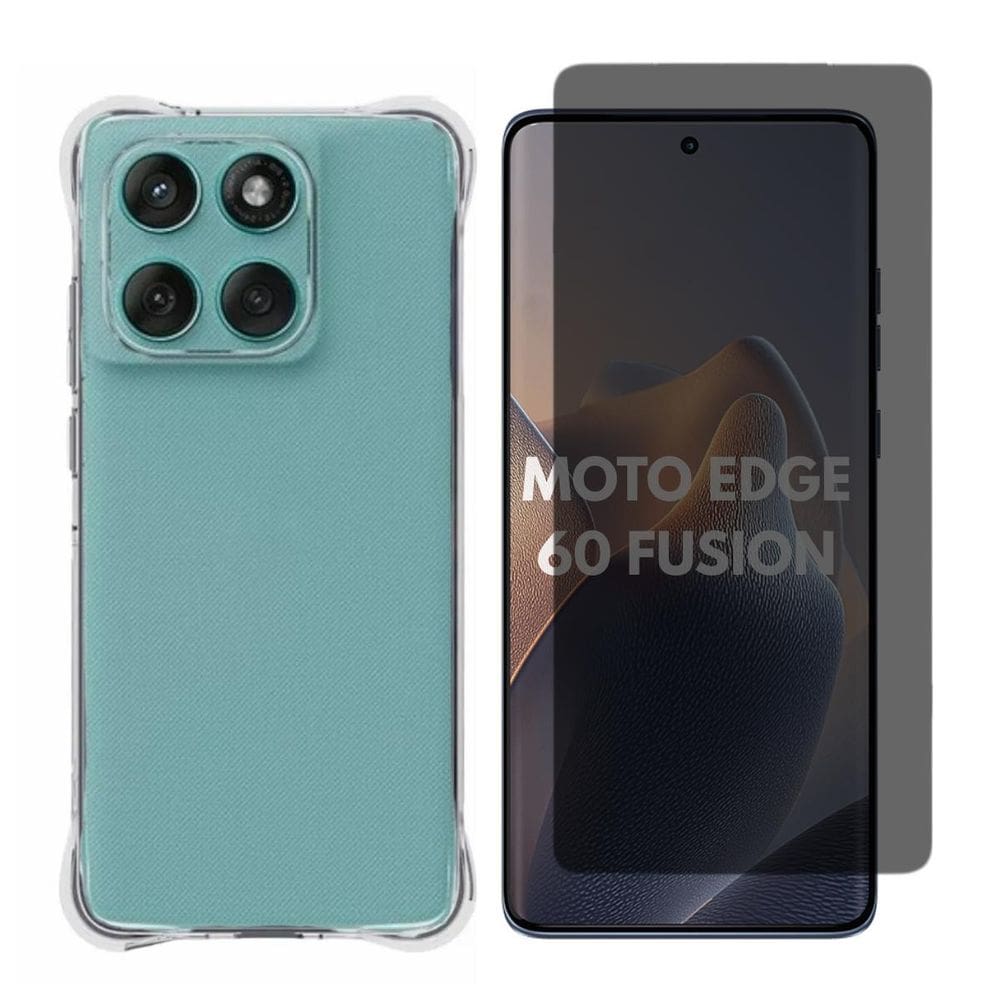 Capa + Pel. Gel Privativa Compativel Com Moto Edge 60 Fusion