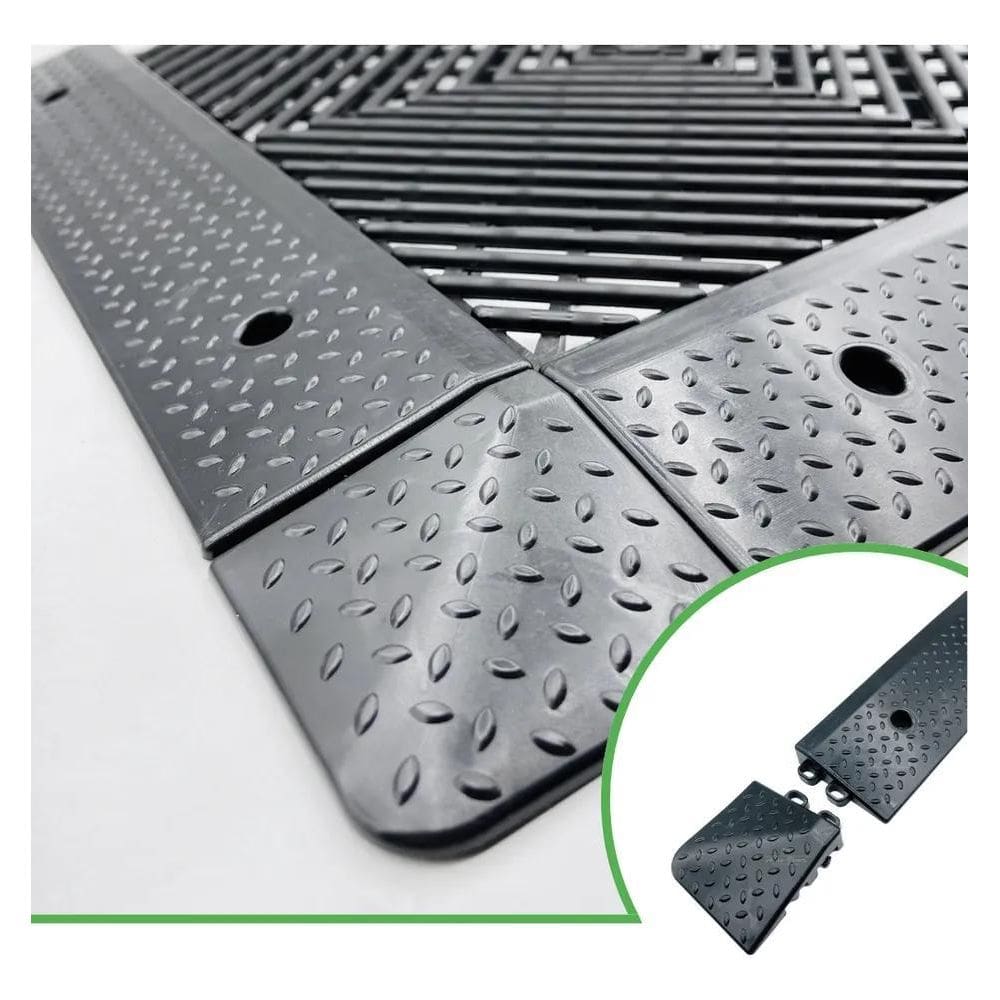 2X Kit 10 Rampas Para Piso Modular Automotivo Direct Borrach