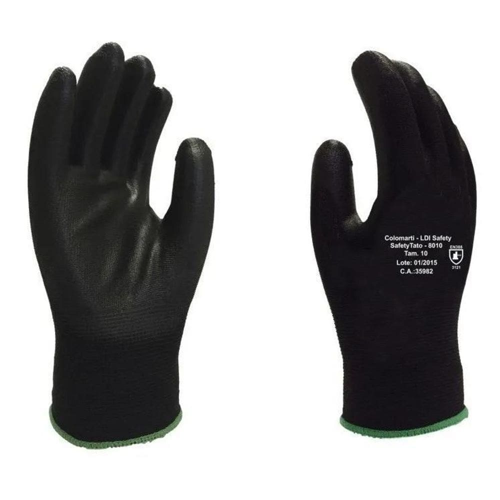 2X Luva Anti-Estática Tamanho G Para Eletrônica Esd Preta