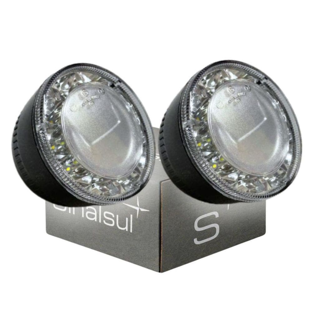 Par Lanterna Dianteira Compativel Mb Accelo Luz Diurna Led