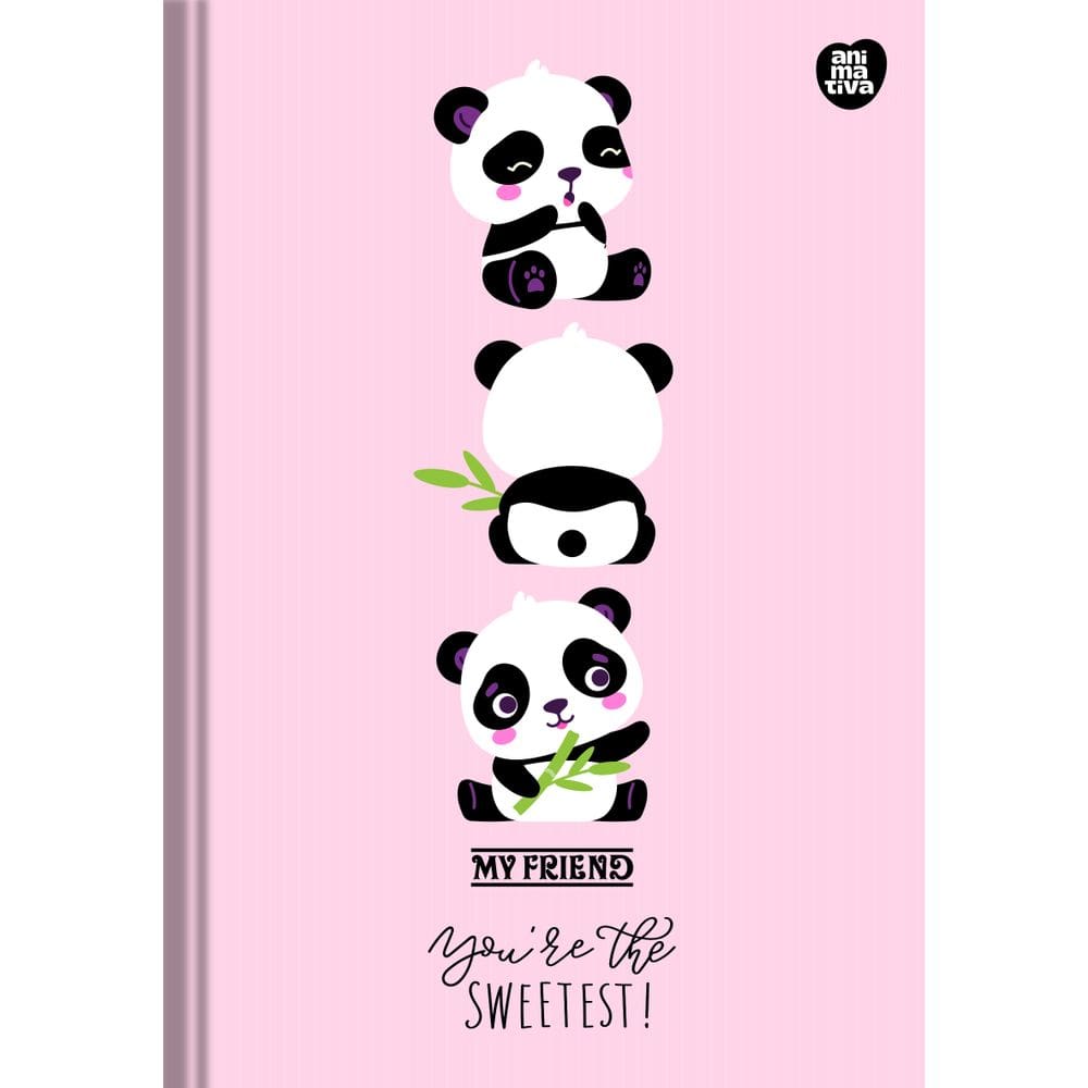 Caderno (Sem Pauta) Brochurão Grande My Friend 80 Folhas Capa Dura - ANIMATIVA