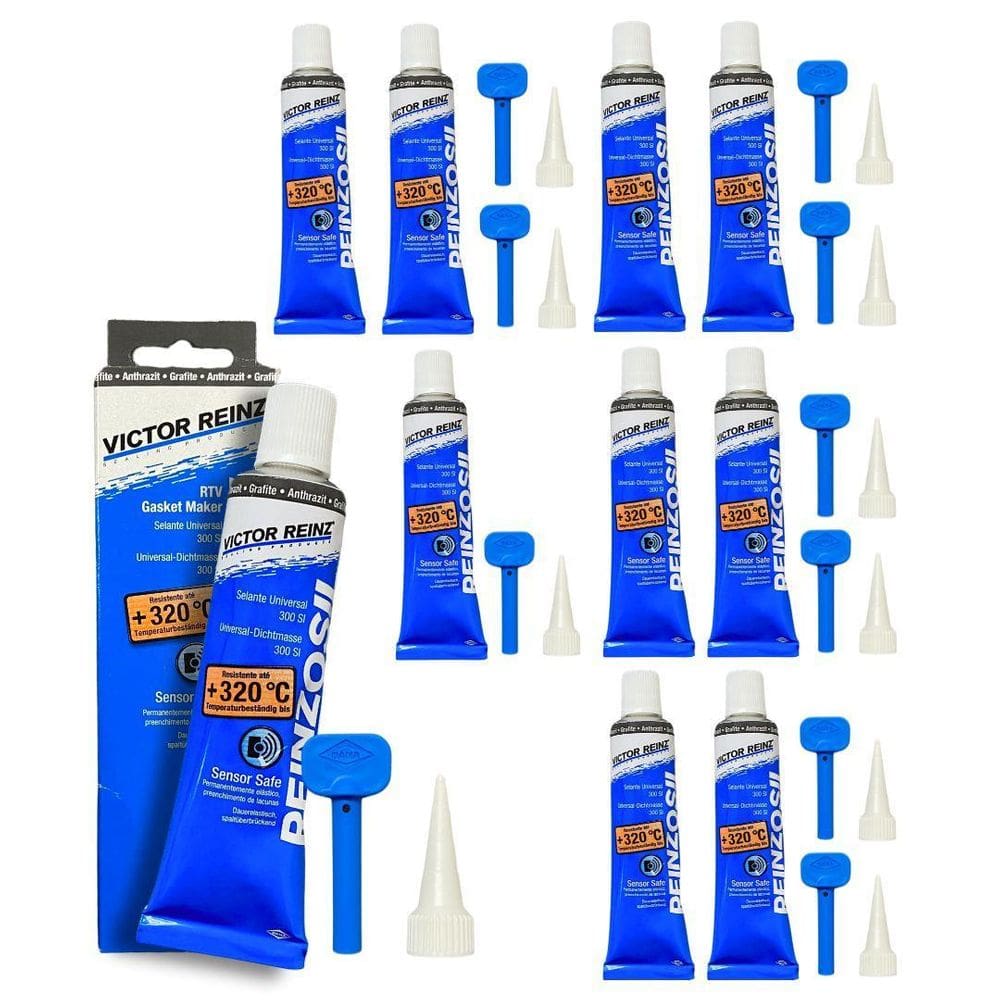 10 Cola Silicone Reinzosil Alta Temperatura Junta Admissão