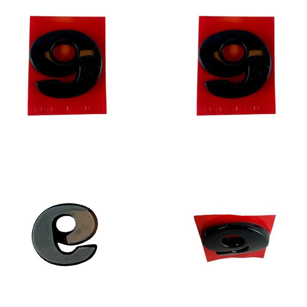 Número 9 Adesivo De Emblema Letreiro Carro Moto Caminhão