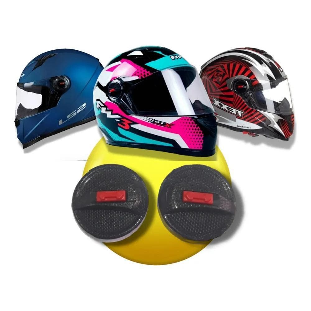 2X Botao Fixaçao Reparo Viseira Capacete Fw3 Gt Gtx Ls2 Ff35