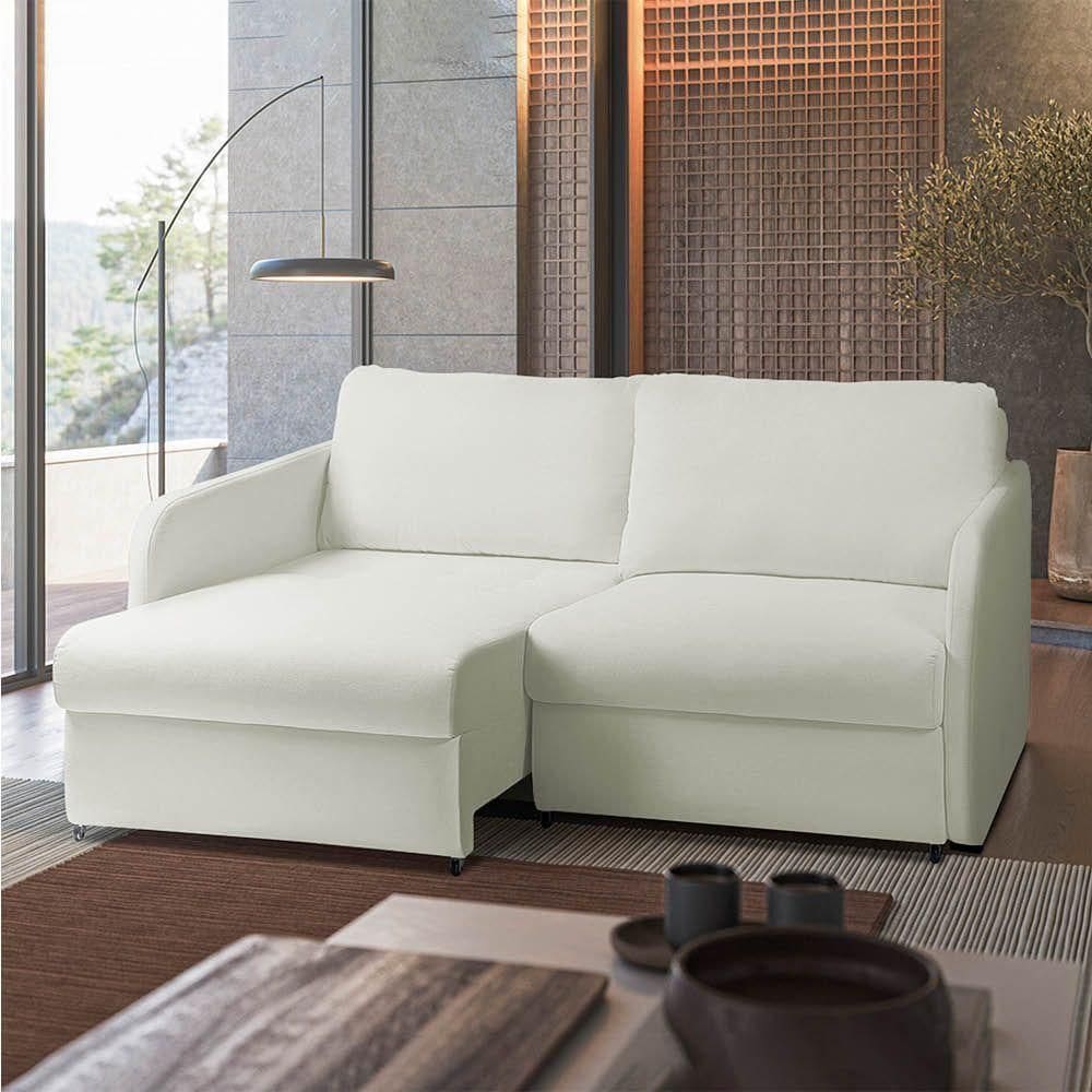 Sofá Retrátil Reclinável 3 Lugares 196cm Amsterdã Suede Bege K01 - D`rossi