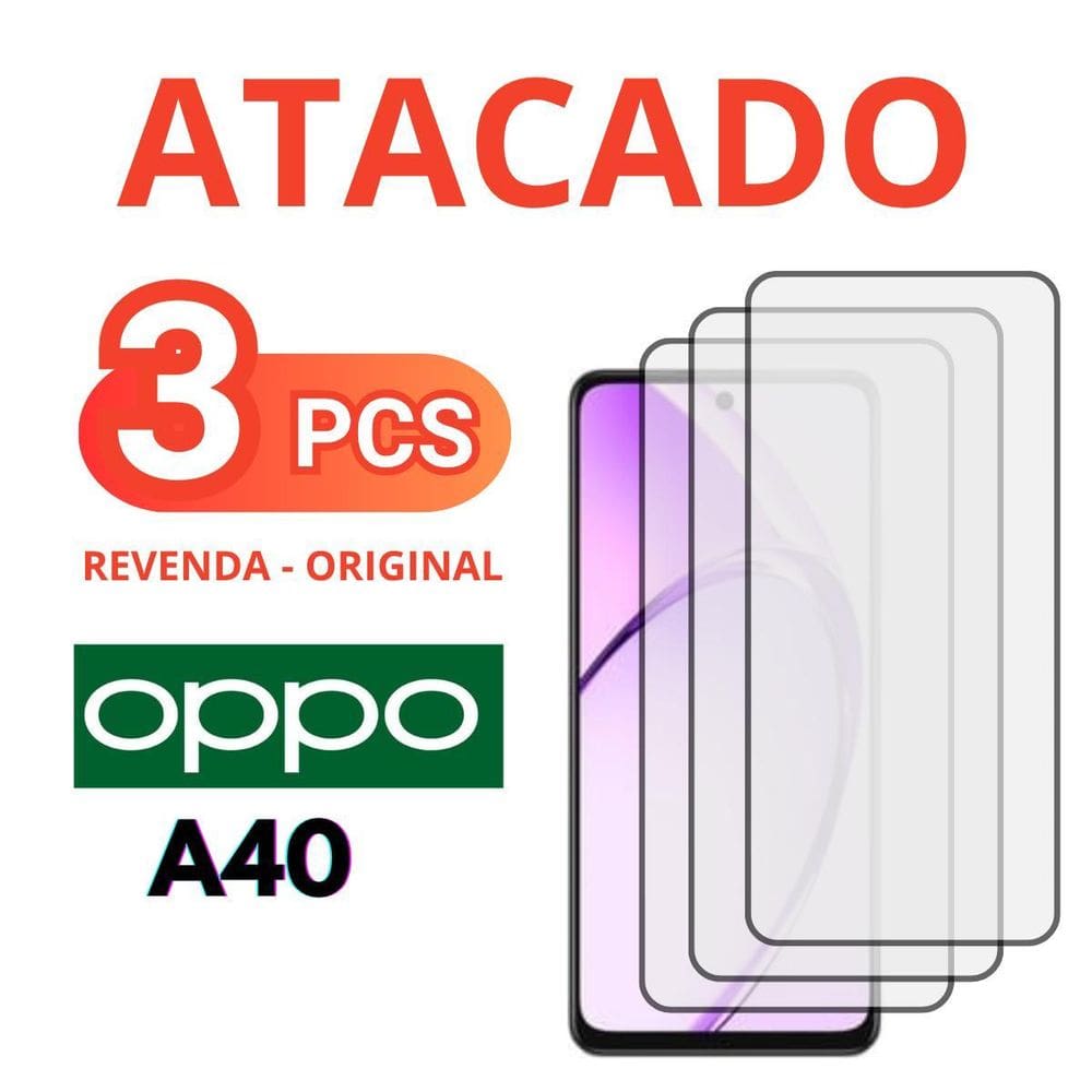 Kit 03 Peliculas Vidro 3D Compativel Para Oppo A40