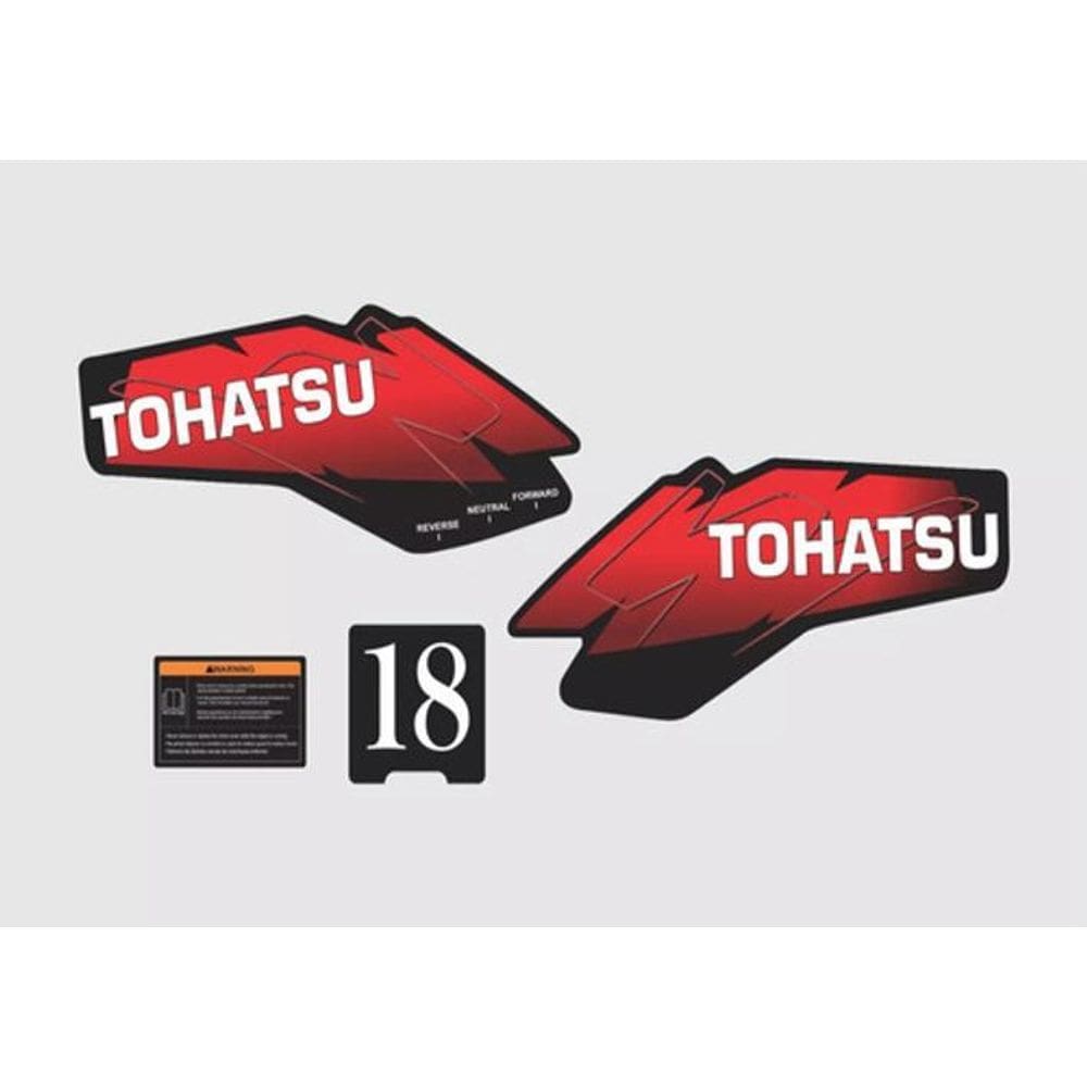 MP - Kit Adesivos Tohatsu 18 Para Motor De Po