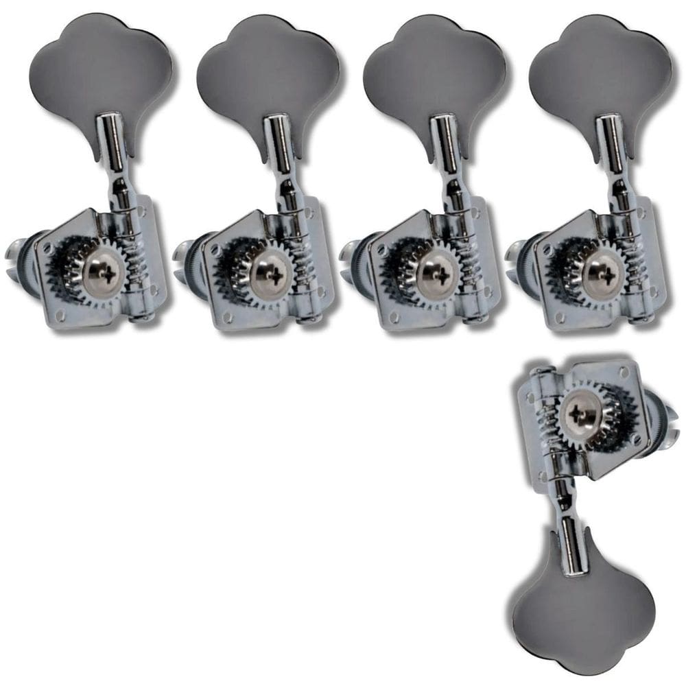 Kit Tarraxa Baixo Jazz Bass Standart Cromado Mhb01 4 + 1