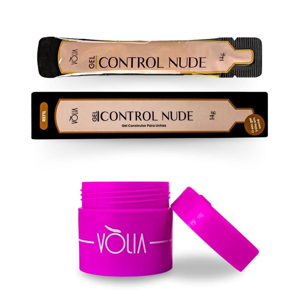 Sachê Refil Control Nude 14G + Pote Eco Reutilizável Vlia