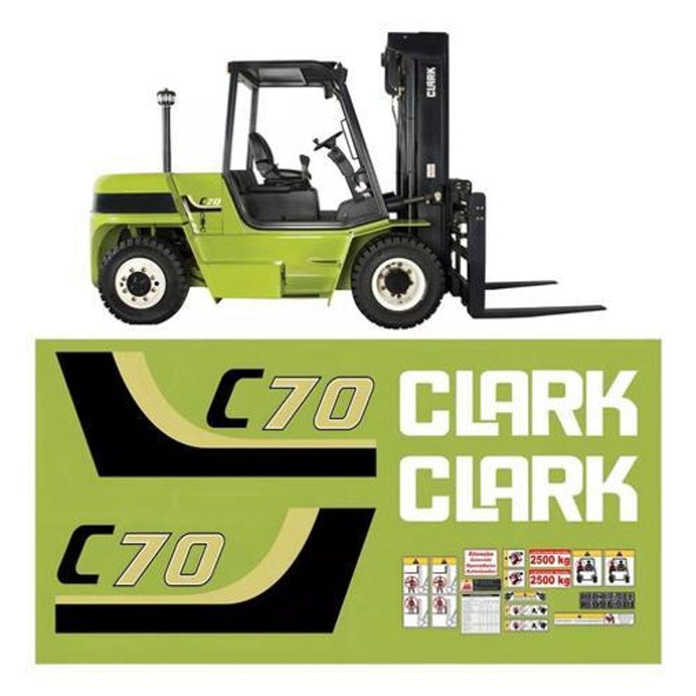 Kit Adesivos Clark C70 Completo