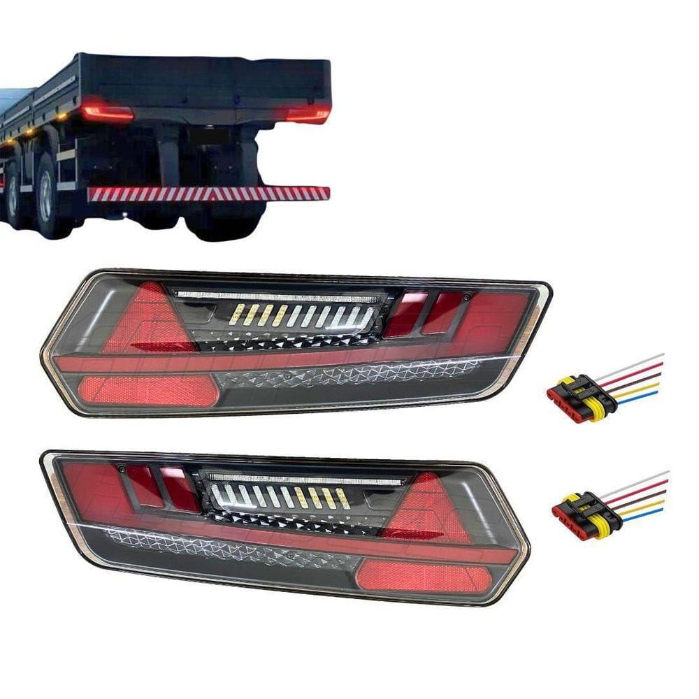 Kit Lanterna Traseira Para Videira Frota Br + Chicote Led